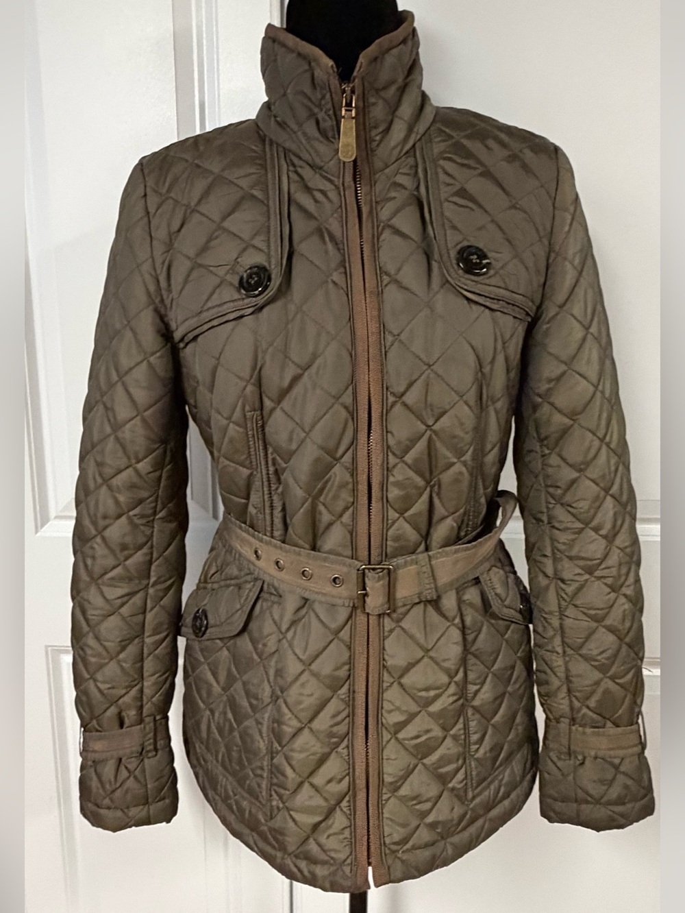 Vince Camuto Quilted Zip Up Jacket